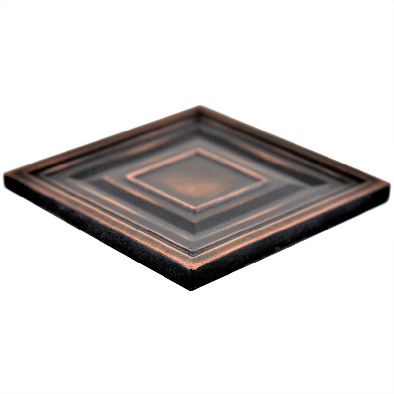 Nichetiles 2" x 2" Metal Custom Decorative Insert Tile Wayfair